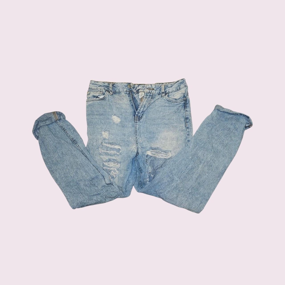 Refuge Blue Straight Leg Jeans